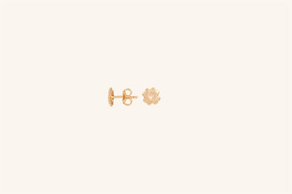 Cercei placați cu aur 18 K Vitalia, inchidere cu surub, fara pietre 