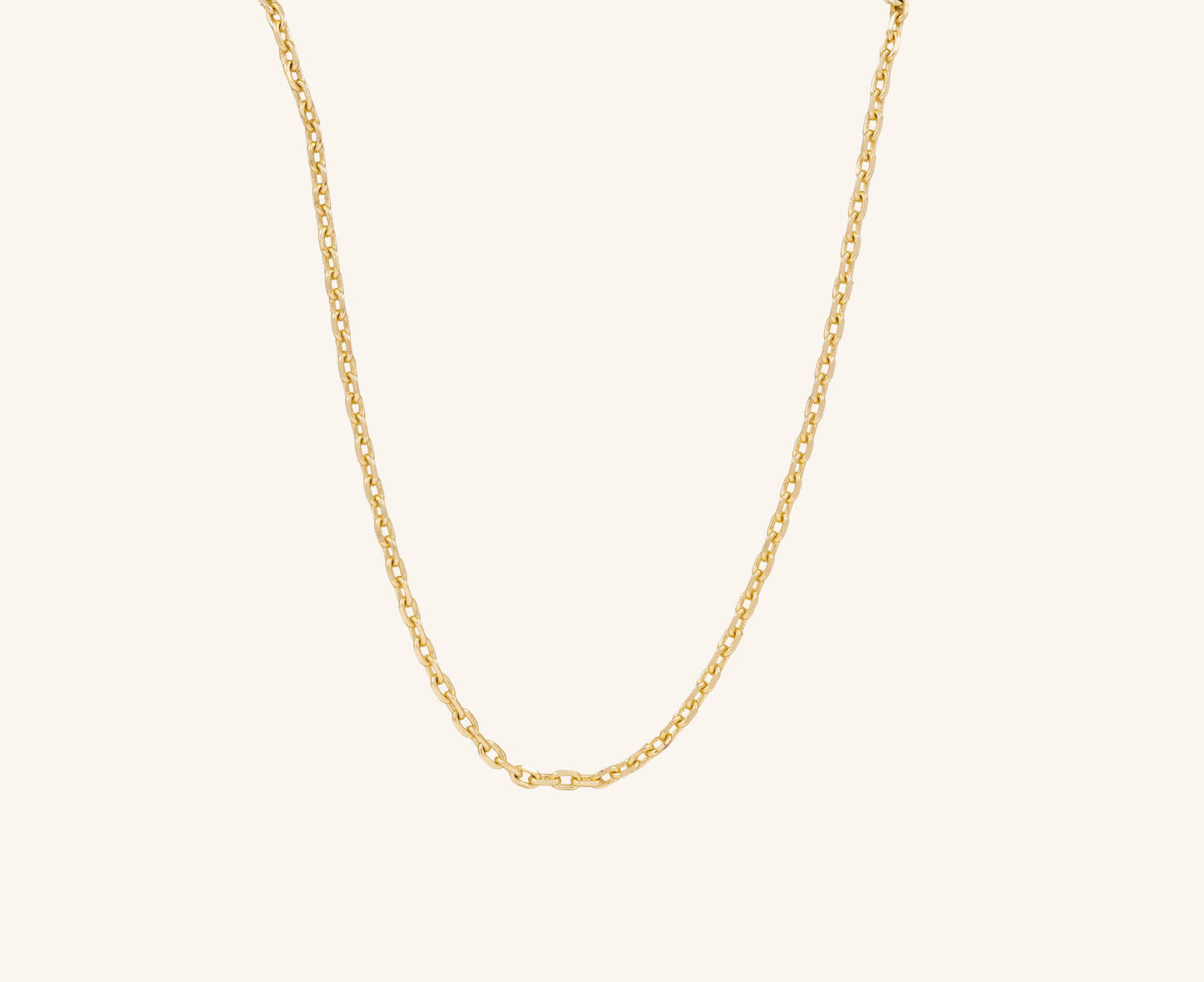 Colier placat cu aur Katherine, model simplu, lungime 44 cm