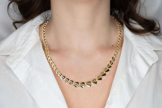 Colier placat cu aur Raisa, lungime 50 cm, 