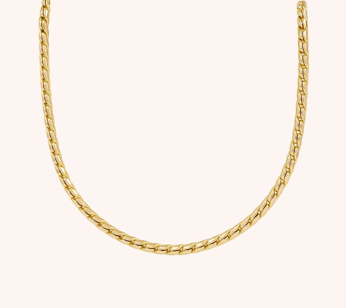 Colier Tatiana, placat cu aur, lungime de 50 cm, 