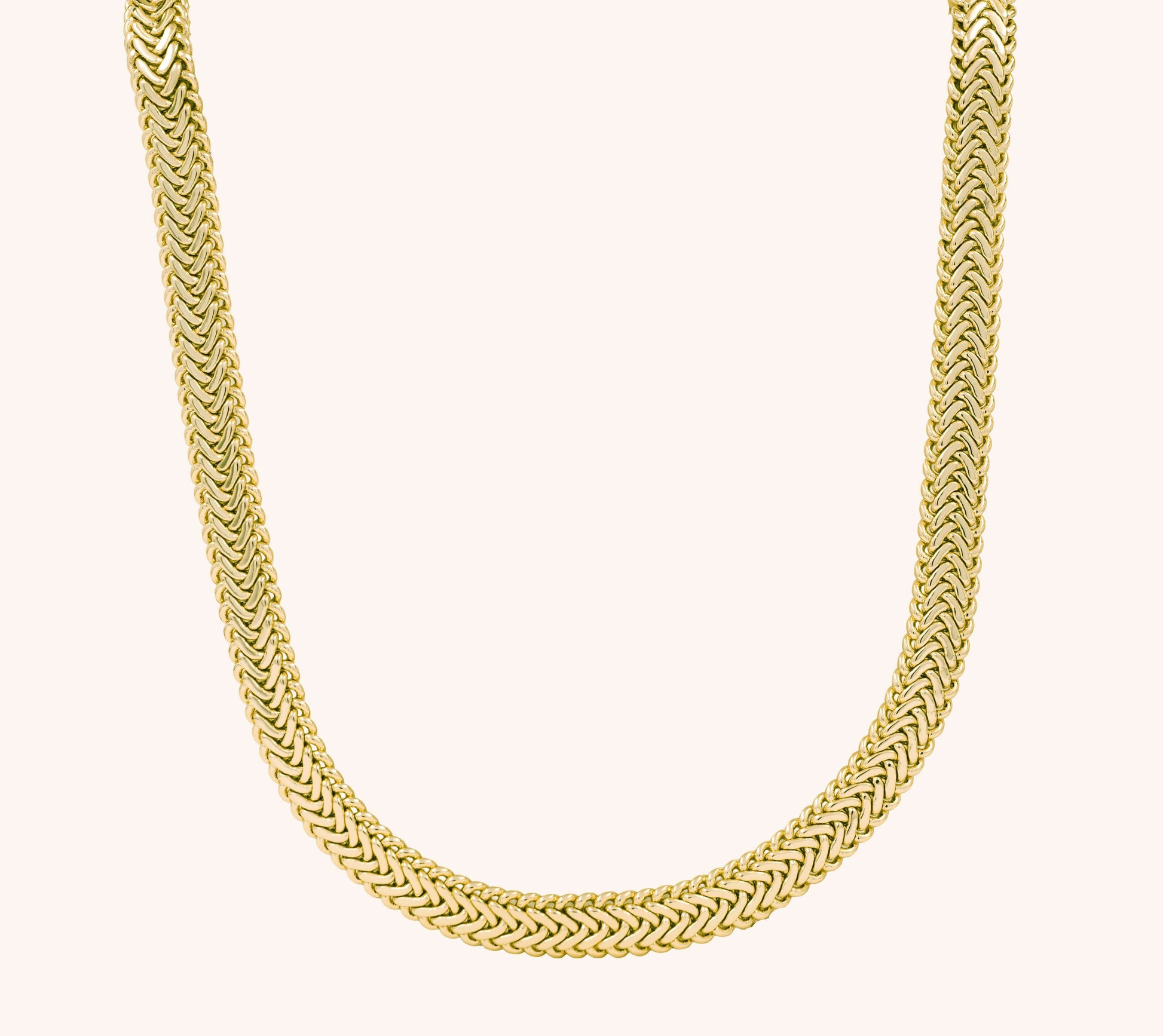 Colier placat cu aur Zaira, lungime 51 cm, design elegant cu pietre decorative.